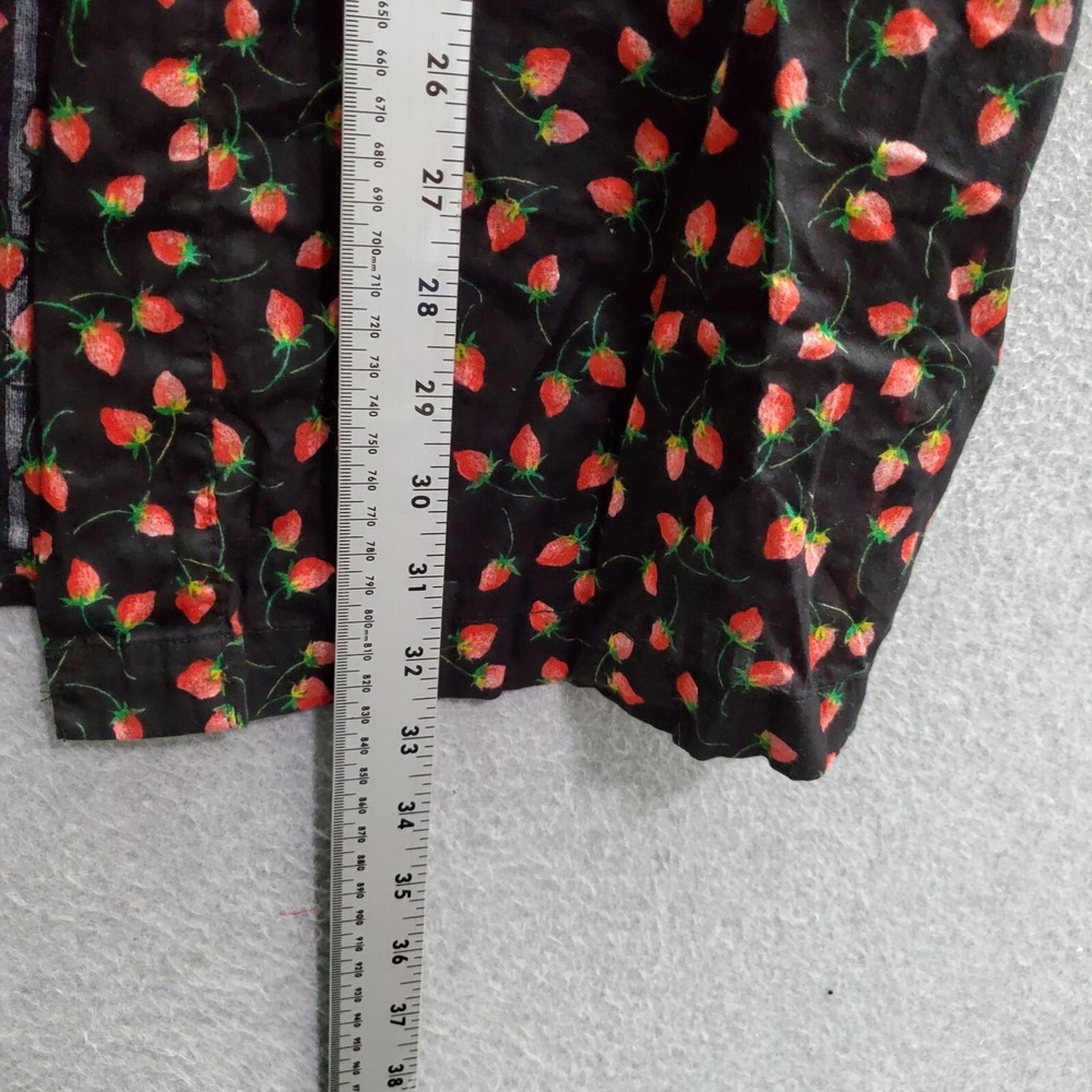 Victorias Secret Women Sleepwear XS Red Strawberry All Over Cardigan Open Front - Picture 5 of 8